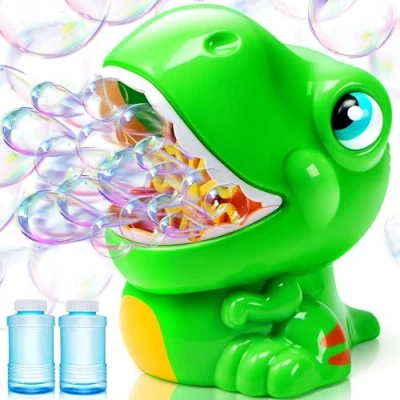 Afbeelding van JOYIN Machine à Bulles Verte (avec 2 Solutions Bulles) Souffleur 1000+ par Minute, Jouets pour Enfants, Amusement d&#039;Été Fête, Anniversaire, Activité Extérieur et