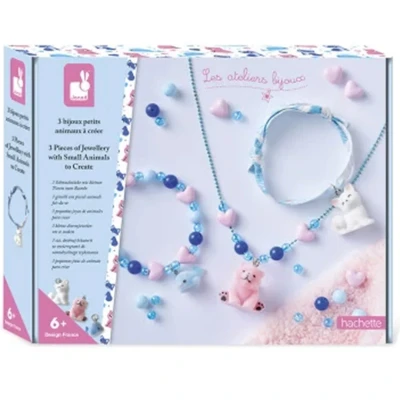 Afbeelding van Janod sieraden maken kleine dieren 3st