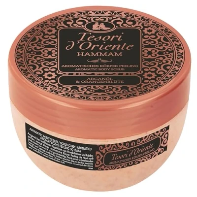 Afbeelding van Tesori d&#039;Oriente Hammam Bodyscrub 300 ml Douchescrub met Arganolie en Oranjebloesem Verzorgende Reinigende