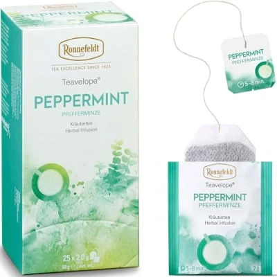 Afbeelding van Ronnefeldt Teavelope Peppermint theezakjes, 50 g, 25 stuks