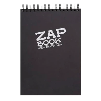 Image de Bloc spiralé Clairefontaine Zap Book A4 160 feuilles Noir