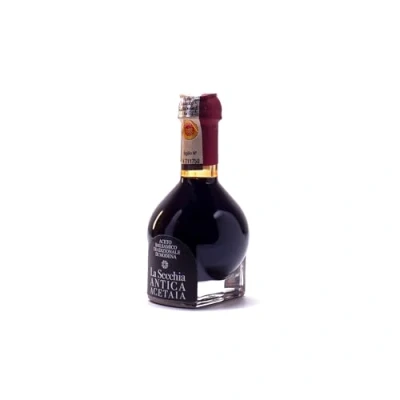 Afbeelding van La Secchia &quot;Affinato&quot;, traditionele balsamico azijn van Modena DOP met veroudering ten minste 12 jaar, fles 100 ml doseerdop geblazen glas, geschenkdoos