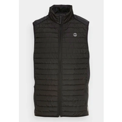 Afbeelding van Jack &amp; Jones Multi Bodywarmer Collar NOOS Bodywarmer, Heren, Maat: Large, Black