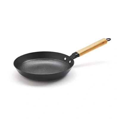 Afbeelding van Qulinart by Brandt, Ultralichte gietijzeren pan met honingraatantiaanbaklaag, 24 cm pan, voor alle warmtebronnen, inclusief inductie, PFOA vrij, warmt gelijkmatig en snel op