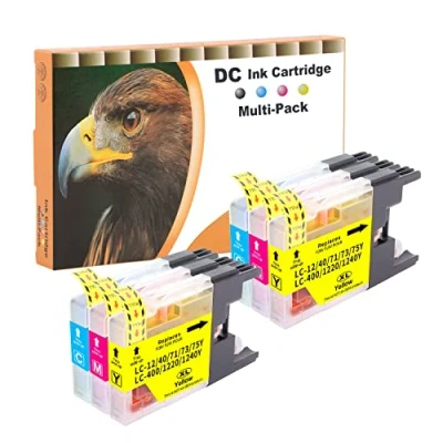 Afbeelding van D&amp;C Inktcartridge compatibel voor Brother LC 1220 1240 XL DCP J525W J725DW J925DW MFC J280W J430W J425W J435W J5910DW J625DW J6510DW (6 2 5 Verpakking: