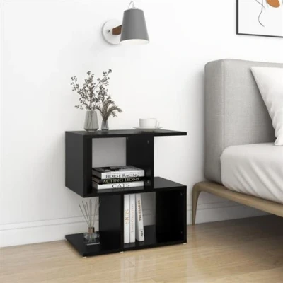Afbeelding van Nachtkastjes 2 st 50x30x51,5 cm spaanplaat zwart