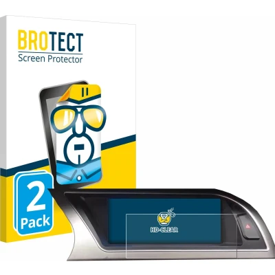 Afbeelding van BROTECT Screenprotector voor Audi A4 B8 (2012 2015) MMI Navigation Plus 7&quot; Folie Beschermfolie transparant (2 Stuks)