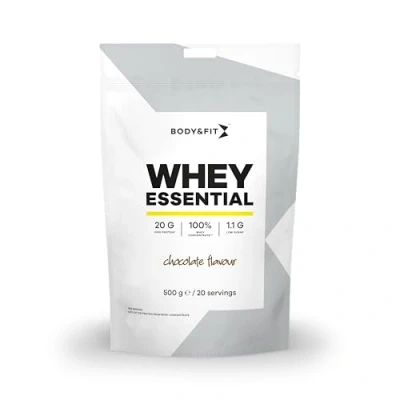 Afbeelding van Body &amp; Fit Whey Essential Eiwitpoeder Chocolade Proteine Poeder Protein 20 shakes (500 gram)