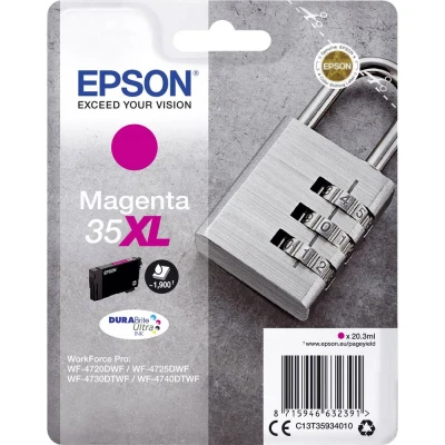 Afbeelding van Epson 35XL (T3593) Inktcartridge Magenta Hoge capaciteit