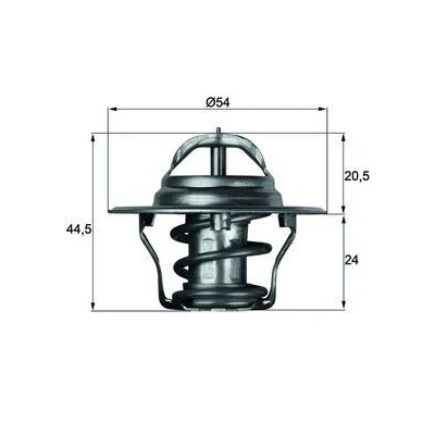 Afbeelding van MAHLE ORIGINAL TX 4 75D Thermostaat, koelvloeistof 75 54 Met pakking LAND ROVER: Defender Off Road, Road Convertible