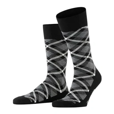 Afbeelding van Burlington Tartan Sokken black, Heren, Maat: 40 46, Black
