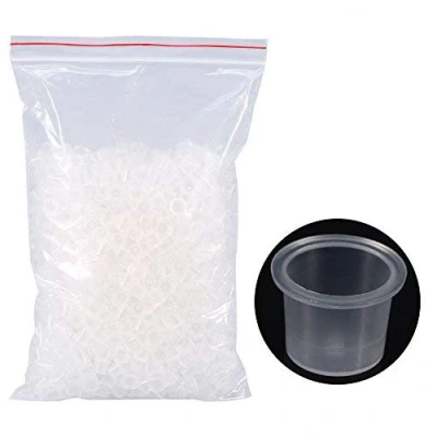 Afbeelding van 1000 stuks tattoo inktcapsules, inktdoppen, wegwerp inkt, kopjes, herbruikbaar, permanent, make up, tatoeage, pigment, container, inktdop voor tatoeages, accessoireset (S)