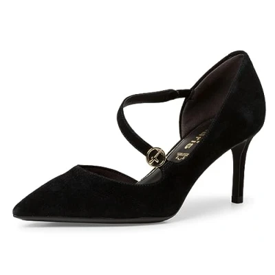 Afbeelding van Tamaris Klassieke pumps, Dames, Maat: 39, Black Veloursleer