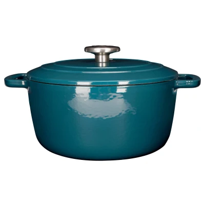 Afbeelding van Cosy &amp; Trendy Fontestic Gietijzeren Kookpot dia.24H11,6cm 4,6L Green Heron
