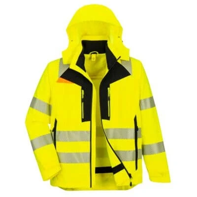 Afbeelding van DX4 Hi Vis 4 in 1 Jack maat 4XL, Yellow/Black