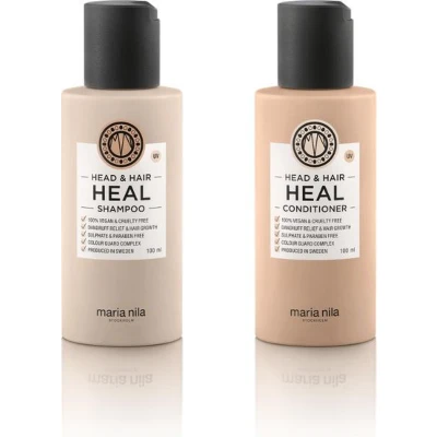 Afbeelding van Maria Nila Head &amp; Hair Heal Travel Set (Shampoo + Conditioner)