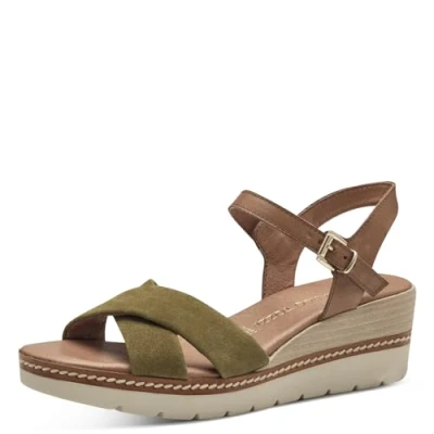 Afbeelding van Marco Tozzi Sandalen, Dames, Maat: 39, Fern green com