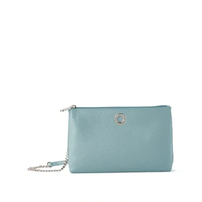 Afbeelding van MANDARINA DUCK Leren Schoudertas Mellow Leather Crossover Bag Mistral Mintgroen