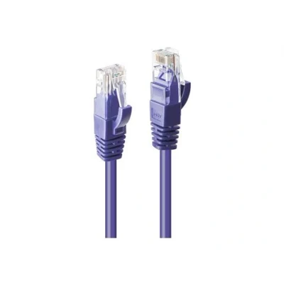 Image de Lindy Cordon de raccordement RJ 45 (M) pour 30 m UTP CAT 6 moulé sans crochet bloqué violet