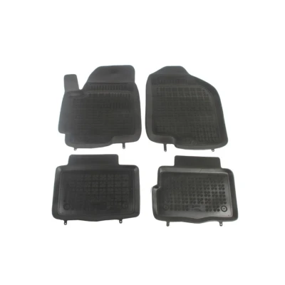 Afbeelding van REZAW PLAST 201005 Vloermatset Rubber voor en achter 4 Zwart