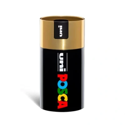 Afbeelding van posca Uniposca Complete set met 18 verschillende acrylstiften, middelste punt 2,5 mm, kleuren voor kinderen en kunstenaars Uni als stoffen, hout andere, in een
