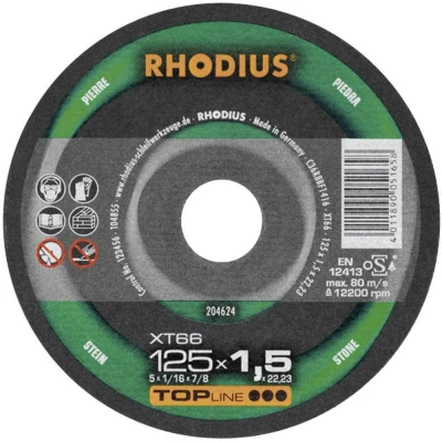 Afbeelding van Rhodius XT 66 204623 Doorslijpschijf recht 180 mm 1 stuk(s) Steen