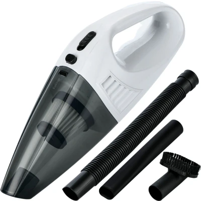 Afbeelding van Earkings Kruimeldief Stofzuiger Snoerloos met 3 Opzetstukken Handstofzuiger voor Vast en Vloeibaar Auto incl. 2 HEPA Filters Wit
