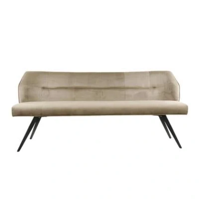Afbeelding van Giga Meubel Eetkamerbank Velvet Champagne 188x53x53cm