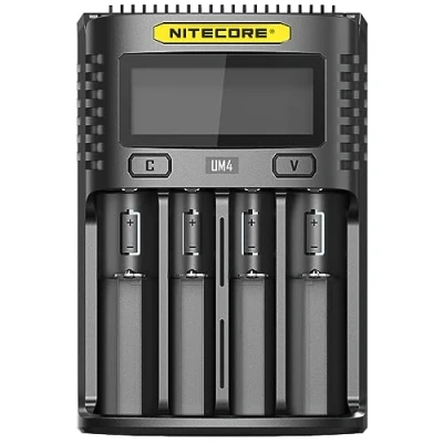 Afbeelding van Nitecore UM4 USB lader QC 2.0 compatibel voor Li Ion batterijen