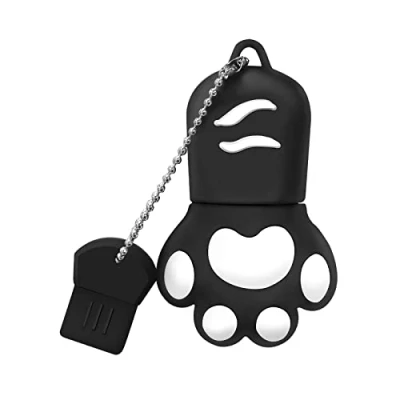 Afbeelding van USB stick, 128 GB, 2.0, snel, flashdrive, mini, draagbaar, grote capaciteit, originele geheugenstick voor pc/telefoon/tablet/tv/foto, extern geheugen (zwart)