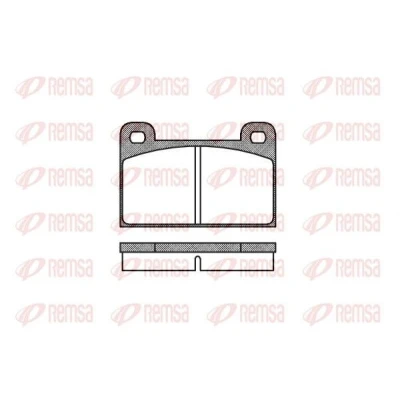 Afbeelding van REMSA 0018.00 Remblokkenset Vooras WARTBURG: Knight / 353 Saloon