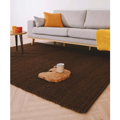 Afbeelding van Wollen Vloerkleed Lett Cacao 160x230 Cm