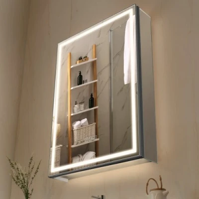 Image de VEVOR Armoire Murale Salle de Bain avec Éclairage Inférieur et Miroir 50 x 70 cm