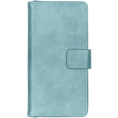 Afbeelding van iMoshion Hoesje Geschikt voor Samsung Galaxy A40 Met Pasjeshouder Luxe Bookcase Lichtblauw