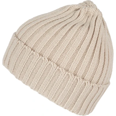 Afbeelding van K up Dubbel geribde muts met omslag KP953 Light Sand