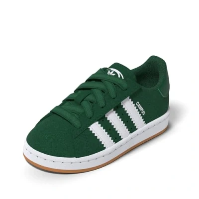 Afbeelding van adidas Originals Campus Babyschoenen Dark green cloud white gum voor kinderen, Maat: 19, Veloursleer