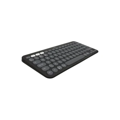 Image de Logitech Pebble Keys 2 K380s Clavier sans fil Bluetooth LE QWERTY R. U. graphite ton sur