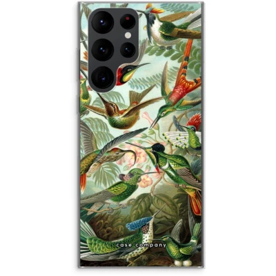 Afbeelding van Case Company® hoesje geschikt voor Samsung Galaxy S22 Ultra Haeckel Trochilidae Soft Cover Telefoonhoesje Bescherming aan alle Kanten en Schermrand