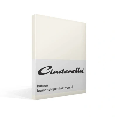 Afbeelding van Cinderella Weekend Kussensloop Set van 2 Kussenslopen Katoen 60x70 cm Zandkleur / Beige