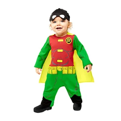 Afbeelding van Amscan Warner Bros 9906716 Klassiek Roodborstje kostuum voor baby&#039;s (6 12 maanden), uniseks, kinderen, groen