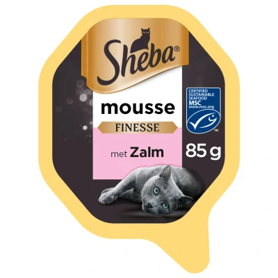 Afbeelding van Sheba Alu Finesse Mousse 85 g Kattenvoer Zalm