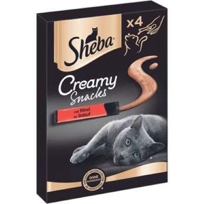 Afbeelding van Sheba Creamy snacks Rund 4x 12g