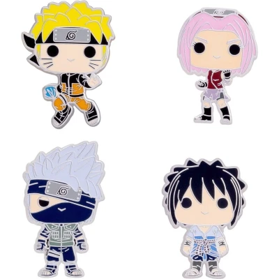 Afbeelding van Funko Naruto POP! Enamel Pins 4 Set Team 7 cm Pin Multicolours