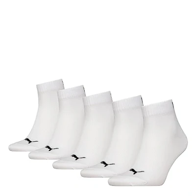 Image de PUMA Lot de 5 paires chaussettes unisexes, Blanc., 43 46 EU