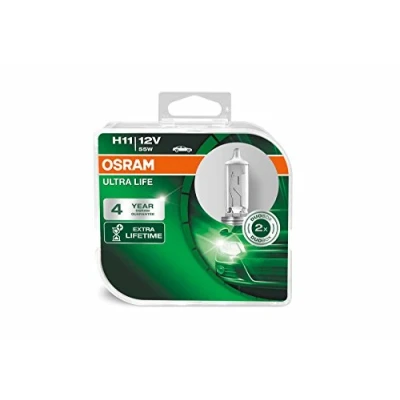 Afbeelding van OSRAM 64211ULT Ultra Life, H11, bijzonder duurzaam, halogeen koplamp, Duo Box (2 lampen), wit