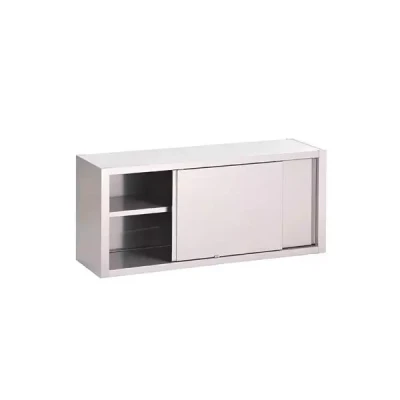 Afbeelding van Gastro M RVS Wandkast Met Schuifdeuren 100x40x60cm GN168 Horeca &amp; Professioneel