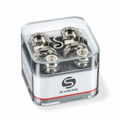 Image de Schaller Security Lock nickel S445 2 attaches Sangle guitare