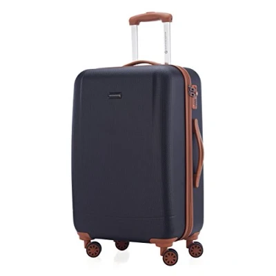 Afbeelding van Hoofdkoffer badkuip koffer handbagage harde schaal trolley rolkoffer reiskoffer, donkerblauw (blauw) 82771012