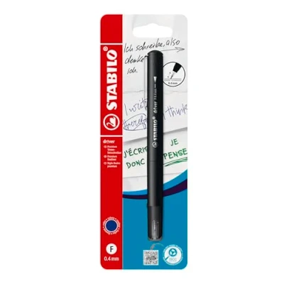 Image de STABILO Dr!ver Stylo à pointe fine de qualité supérieure Bleu