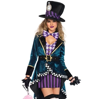 Afbeelding van Leg Avenue Kostuum L Delightful Hatter meerkleurig